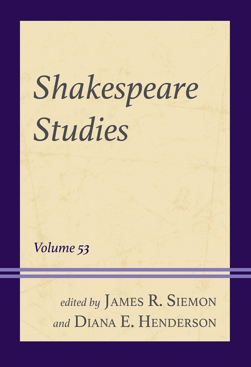 Shakespeare Studies cover