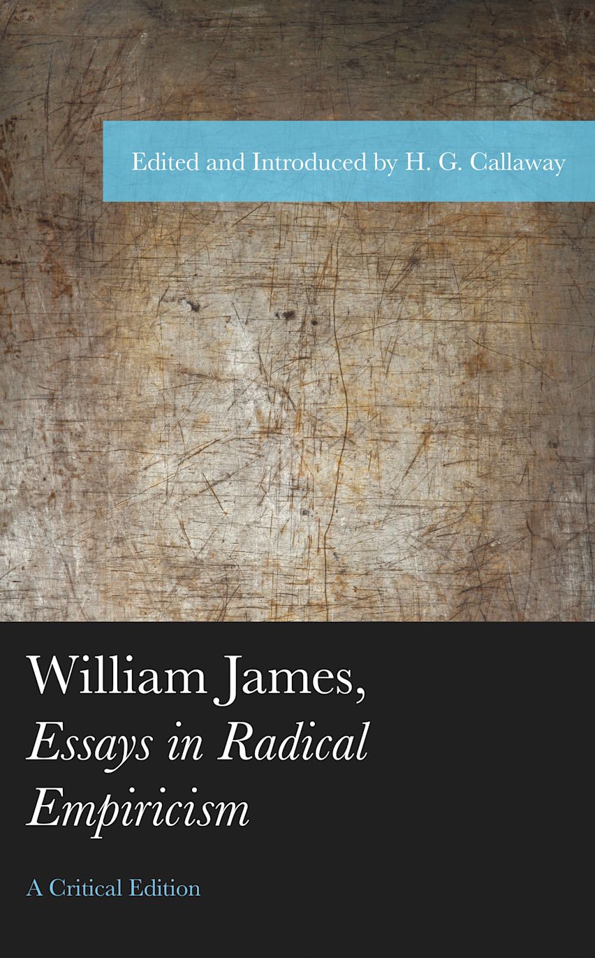William James, Essays in Radical Empiricism cover