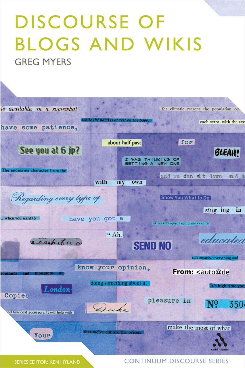 The Discourse of Blogs and Wikis cover