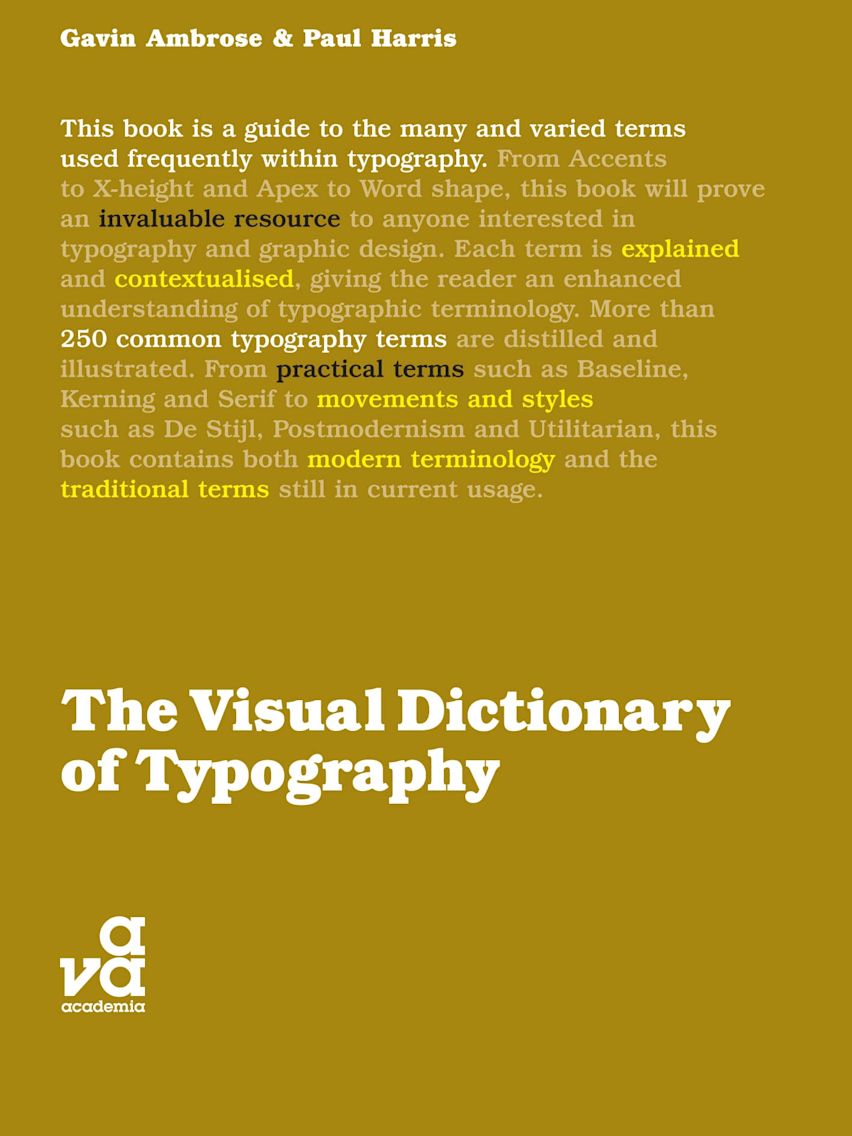 The Visual Dictionary of Typography cover