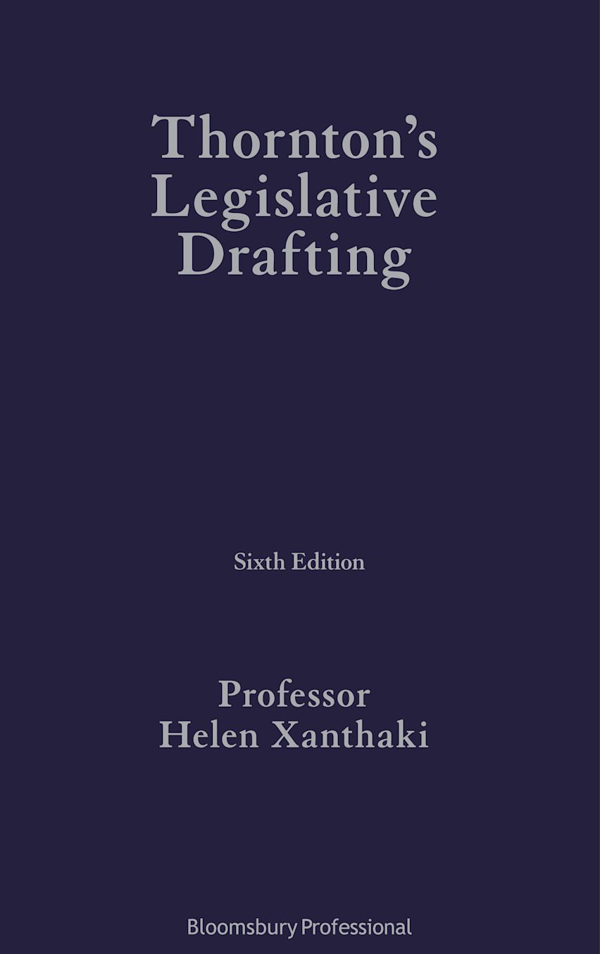 Thornton's Legislative Drafting cover