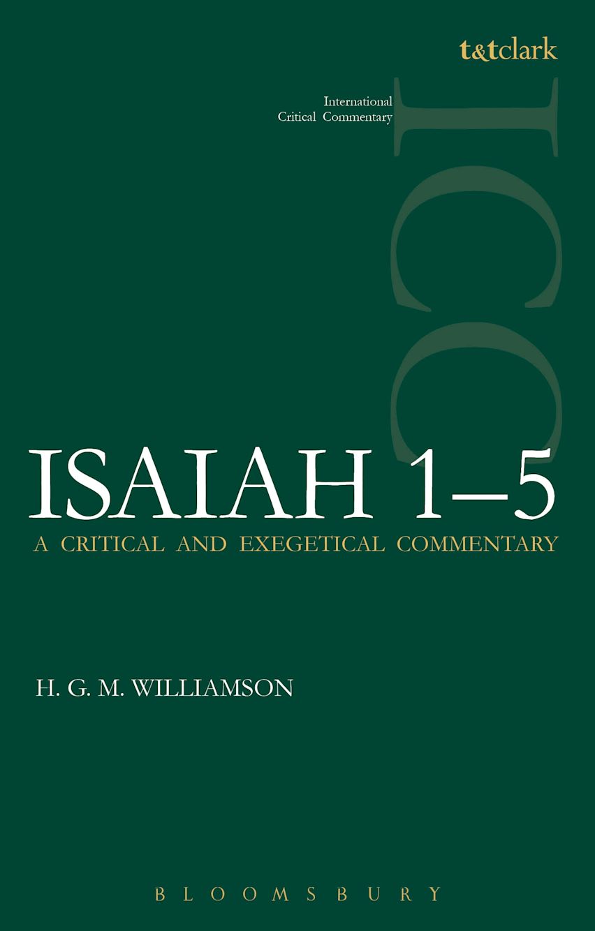 Isaiah 1-5 (ICC) cover