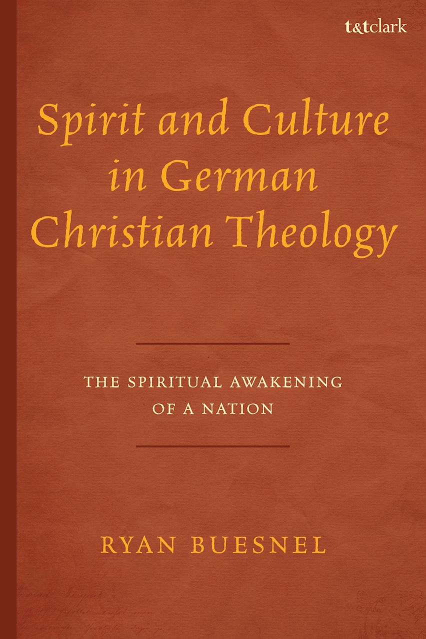 Spirit and Culture in German Christian Theology cover
