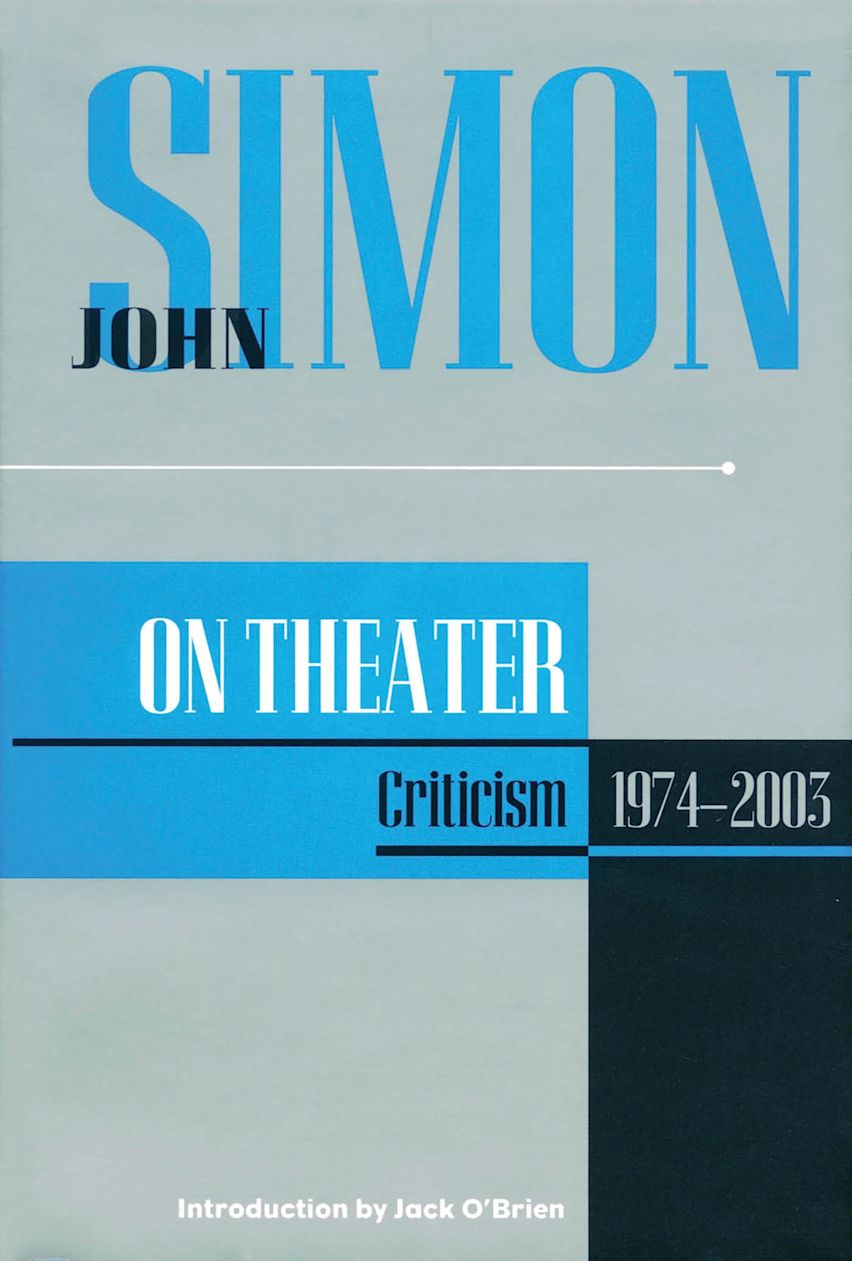 John Simon on Theater cover