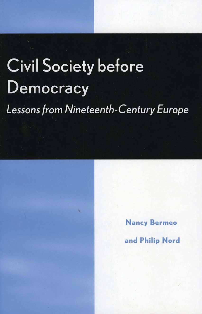 Civil Society Before Democracy cover