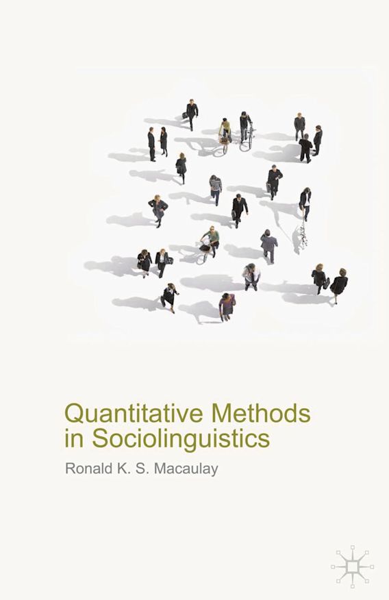 Quantitative Methods in Sociolinguistics Ronald Macaulay Red Globe