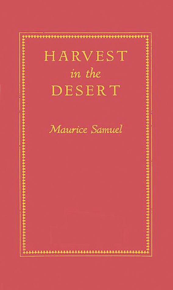 Harvest in the Desert Praeger