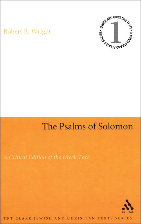 Psalms of Solomon A Critical Edition of the Greek Text