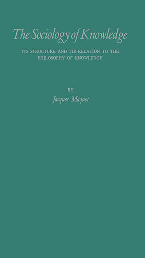 mannheim essays on the sociology of knowledge pdf