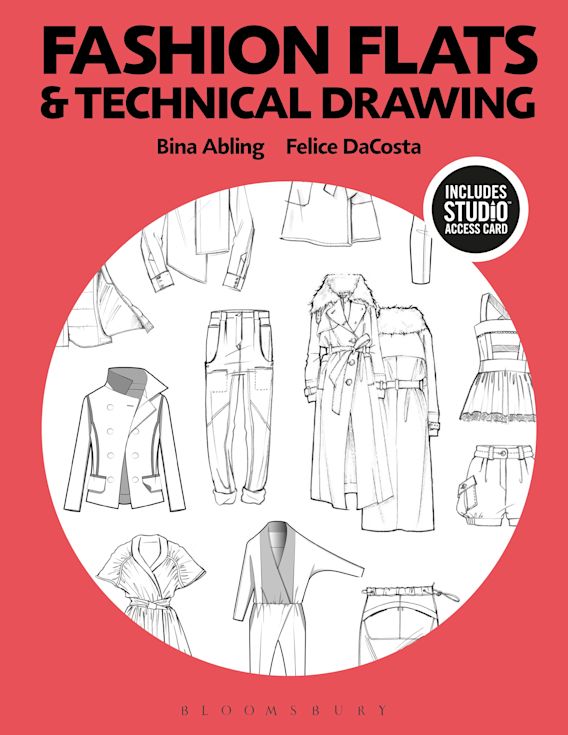 Fashion Flats and Technical Drawing: Bundle Book + Studio Access Card: Bina  Abling: Fairchild Books