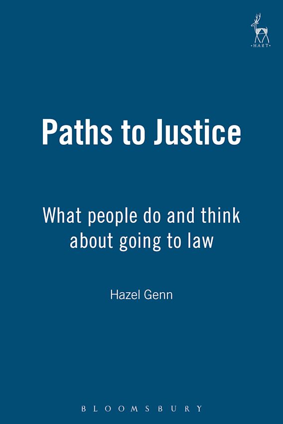 Paths to Justice What people do and think about going to law Hazel