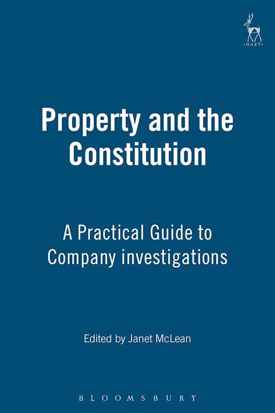 Property and the Constitution McLean Hart Publishing