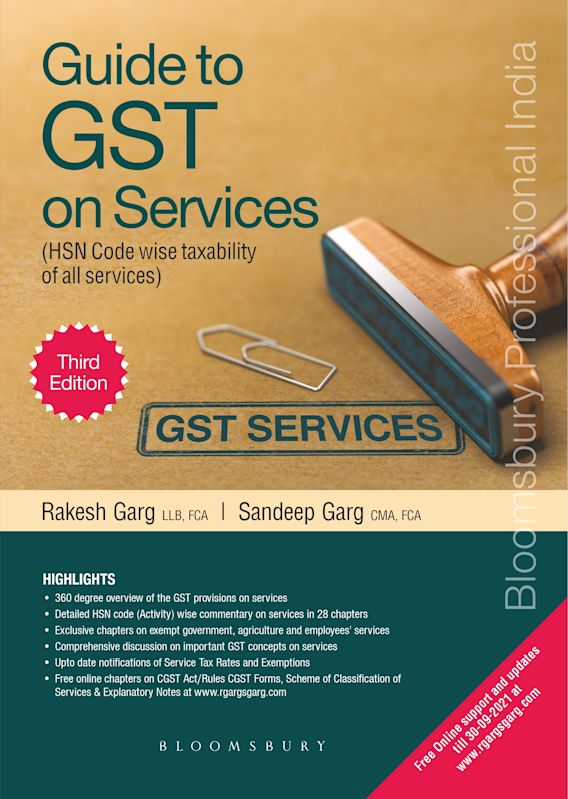 Guide to GST on Services (HSN Code wise taxability of all services) cover