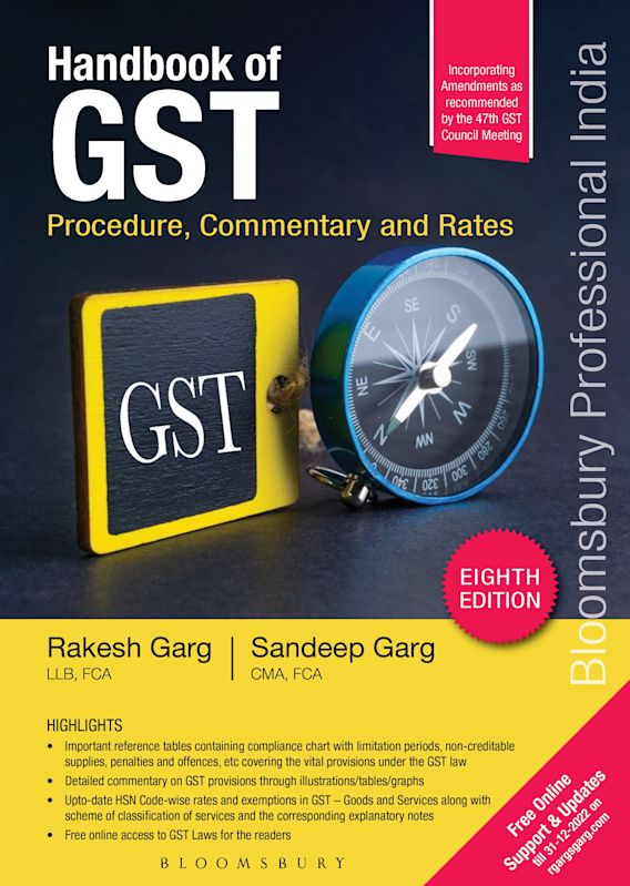 Handbook of GST Procedure, Commentary and Rates, 8e Rakesh Garg