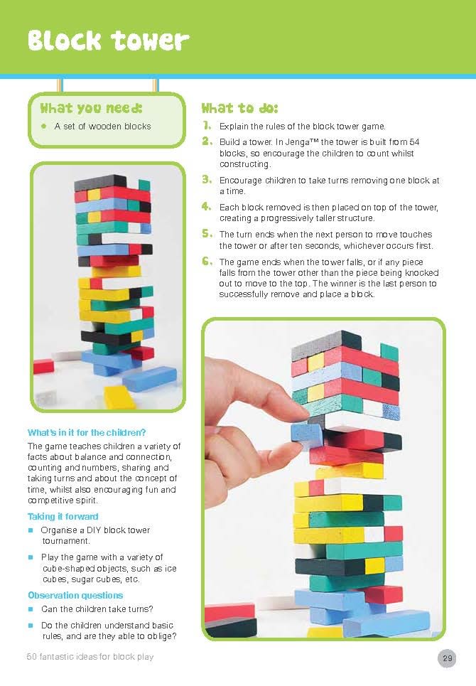 50 Block Games Activities for Kids