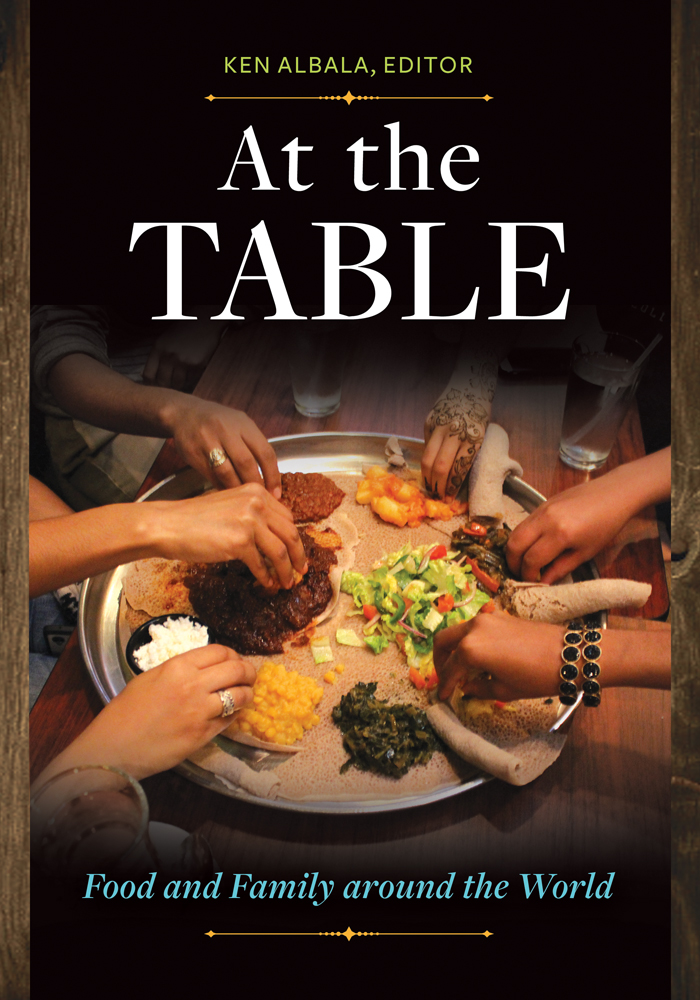 The cover art of the book 'At The Table' by Ken Albala.