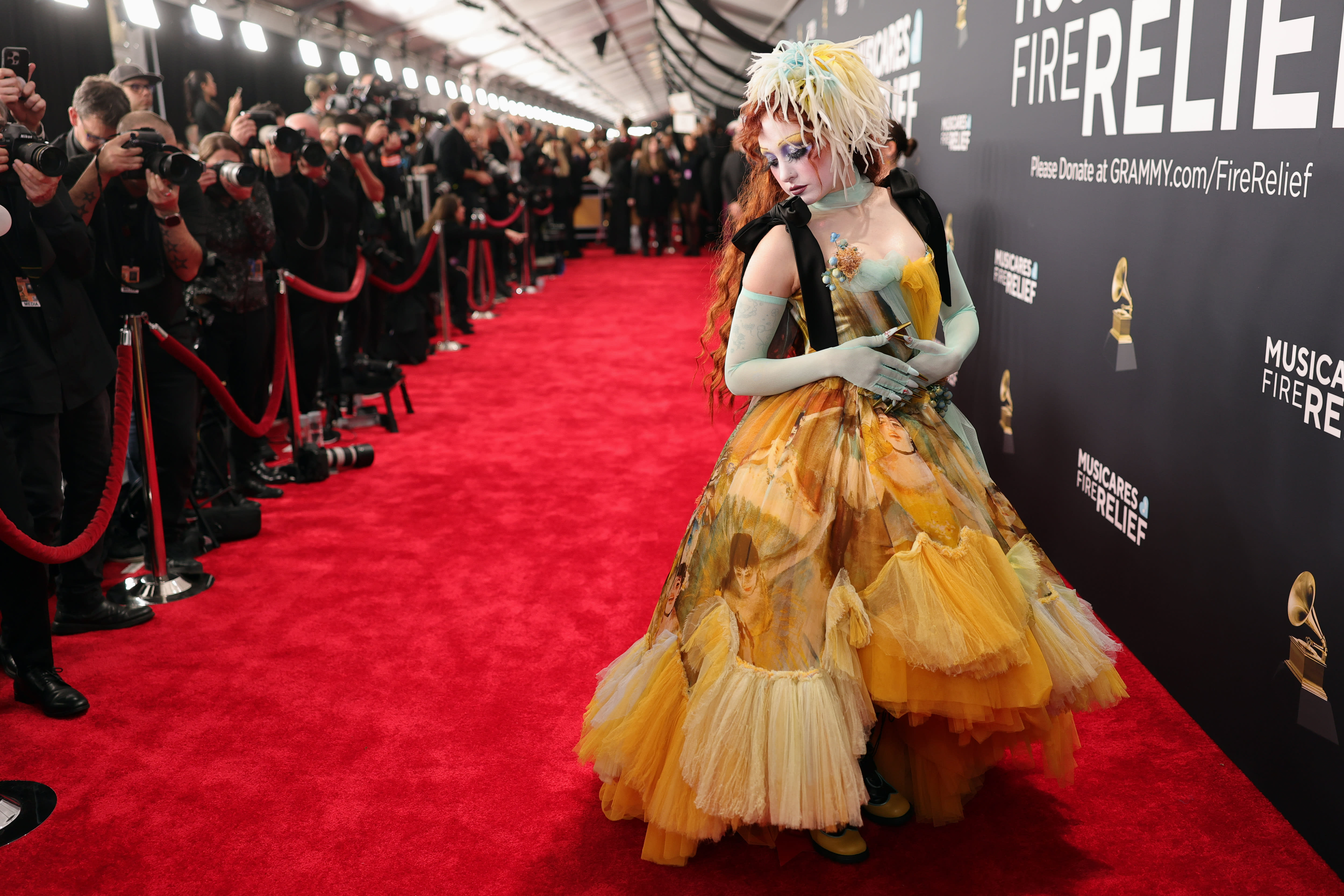 Chappell Roan at the 67th Annual GRAMMY Awards red carpet