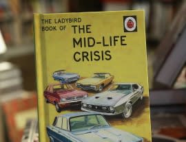 Picture of 'The Mid-life Crisis', book from the Ladybird 'Books for Grownups' series