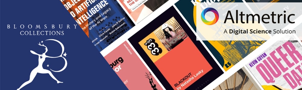 The Bloomsbury Collections logo and Altmetric logo side by side