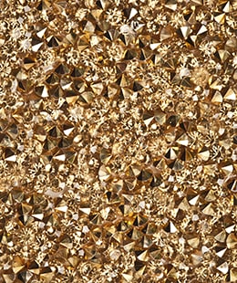 Gold rhinestones