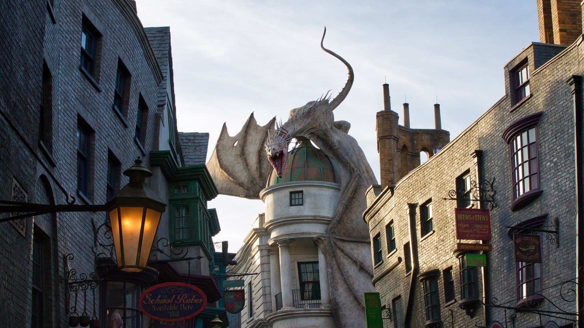 This image shows the Universal Studios, Harry Potter.