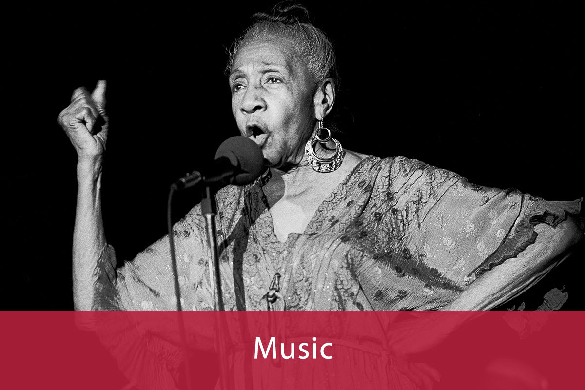 Alberta Hunter performing at the Petrillo Bandshell in Chicago Illinois, September 5, 1982