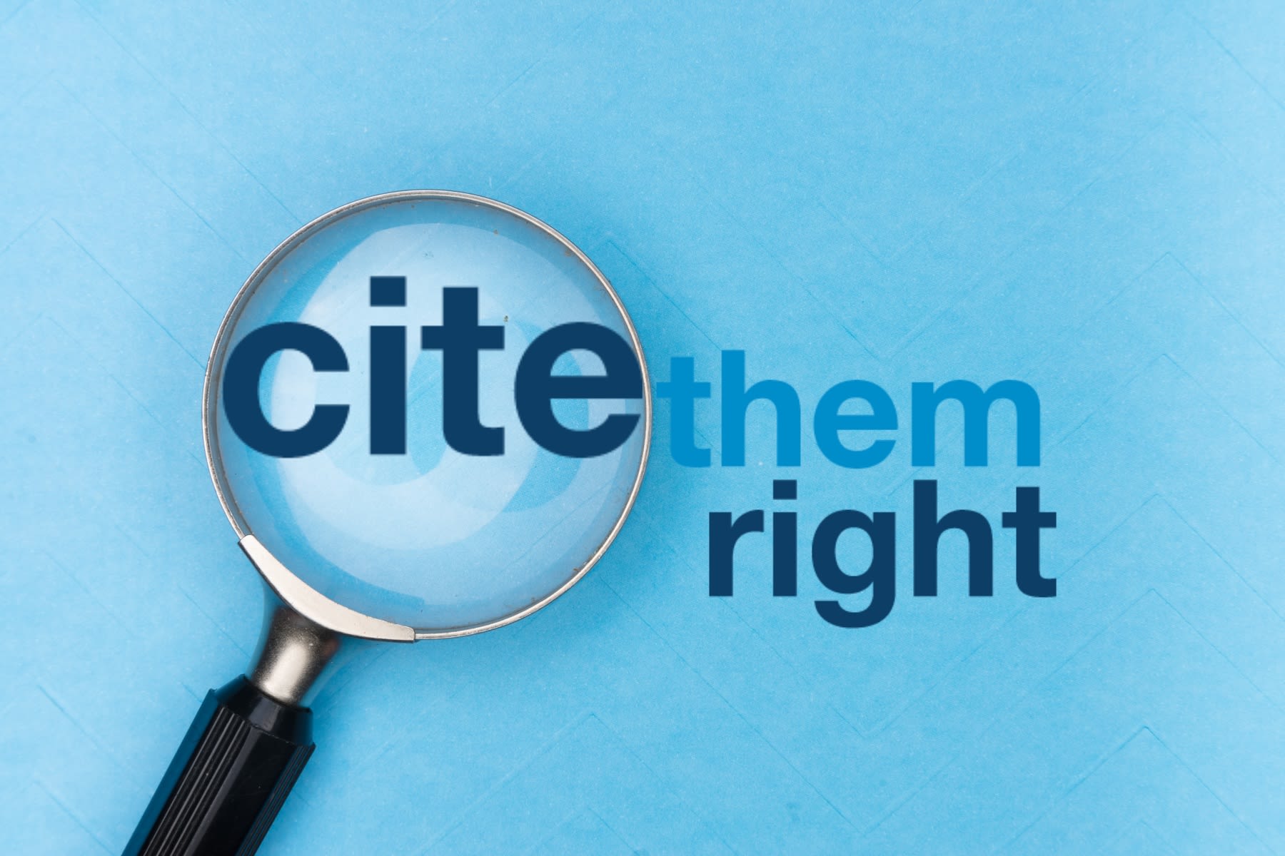 Cite Them Right - Home