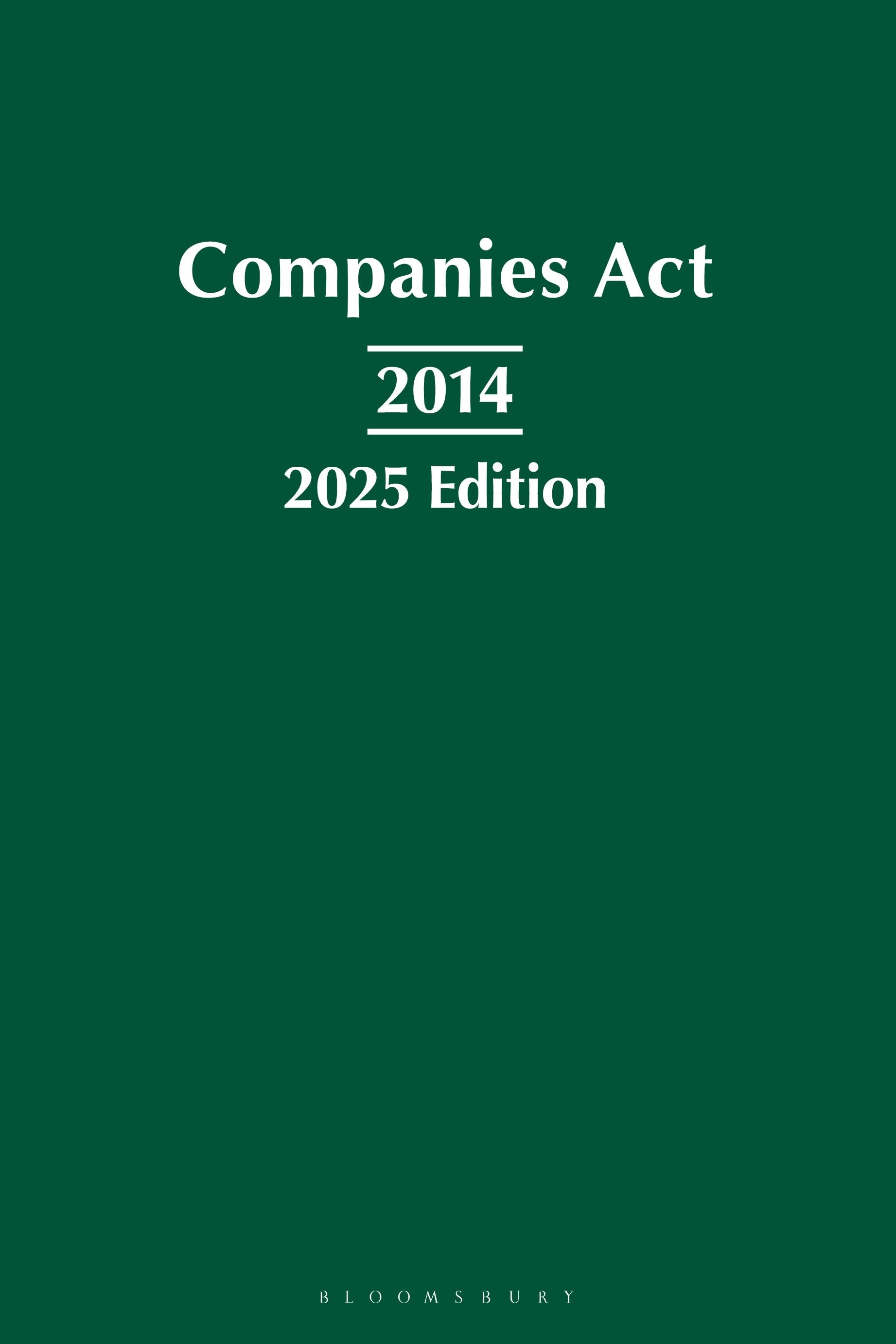 Companies Act 2014: 2025 Edition book cover