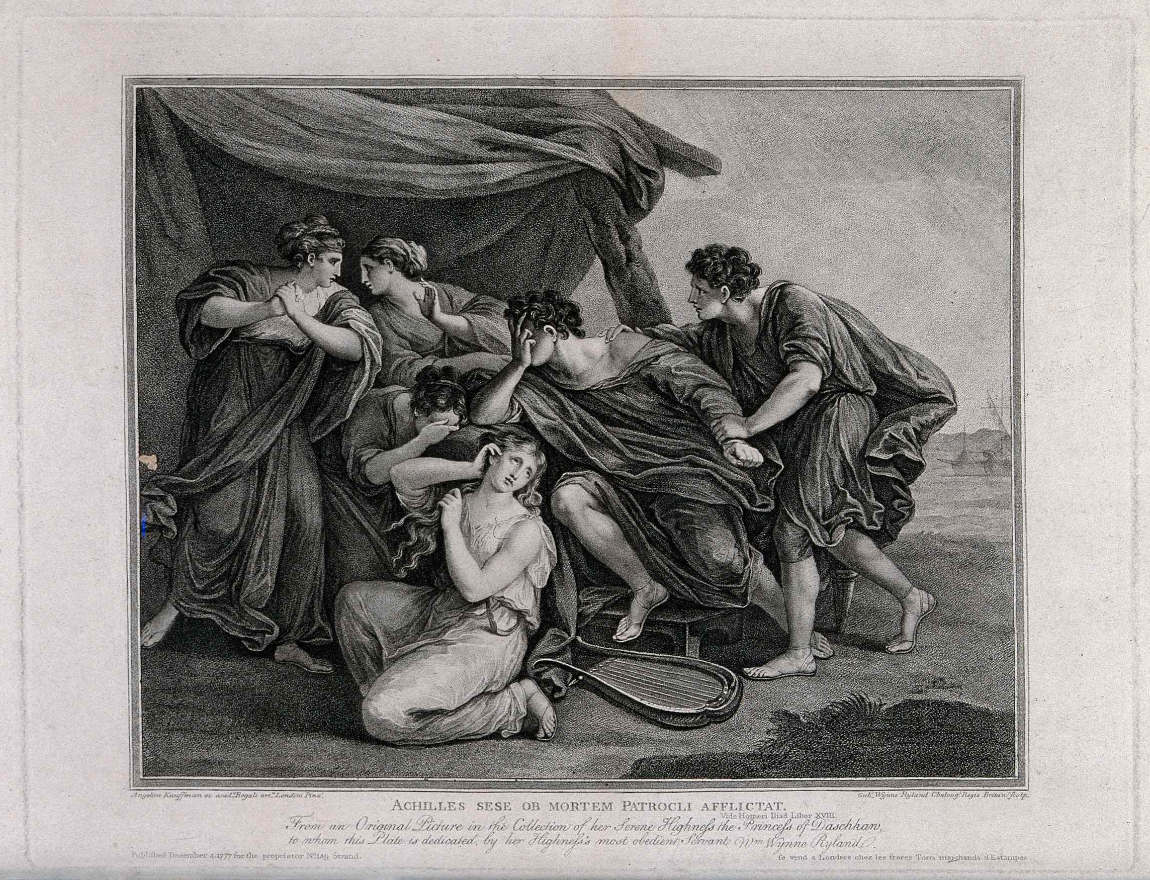 Bloomsbury Cultural History Achilles mourning the death of Patroclus