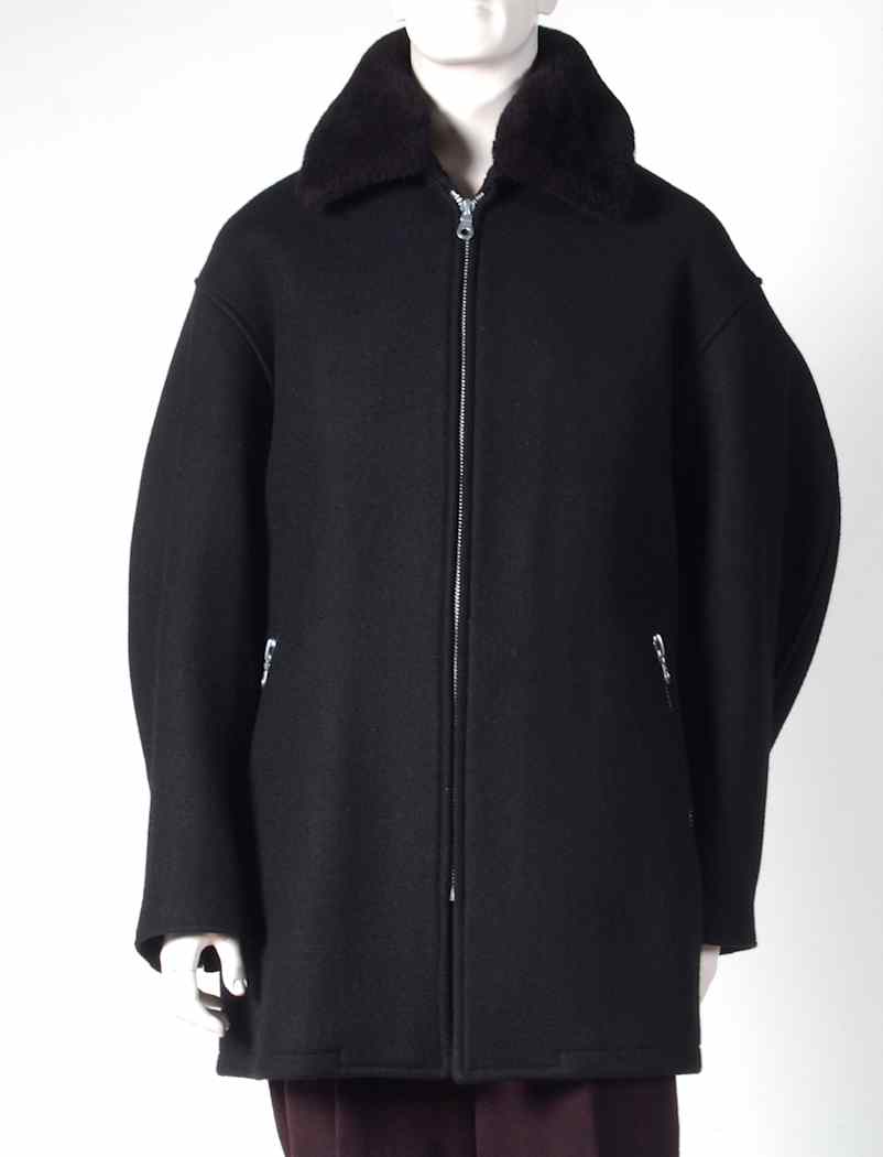 Bloomsbury Fashion Central - Man's Yogi Coat with Detachable Fur Collar