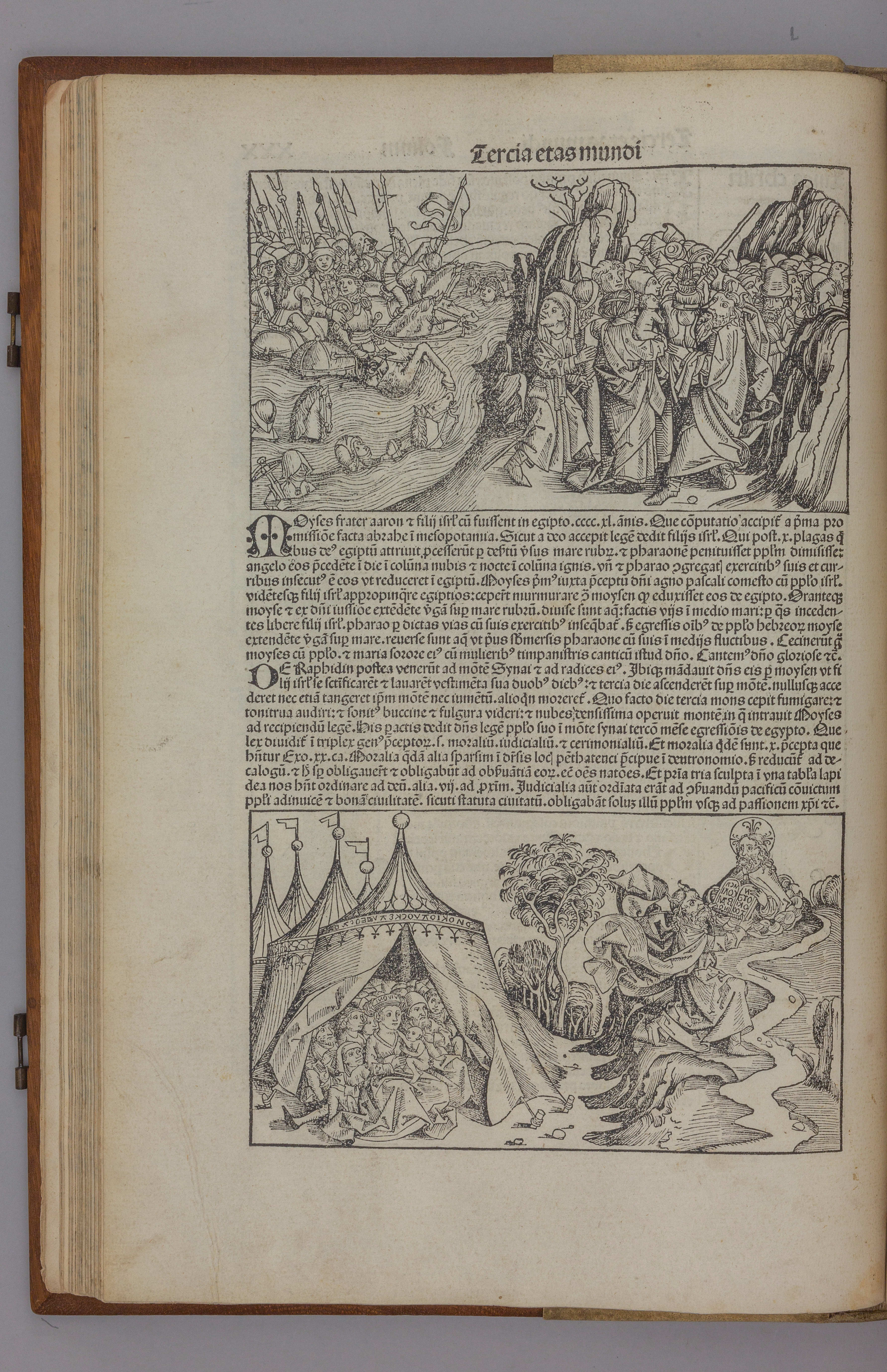 Liber chronicarum. 
Registrum huius operis libri cronicarum cum figuris et ymaginibus ab inicio mundi.