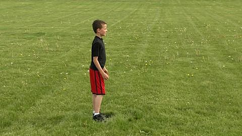 Young Boy Catching, Real Time