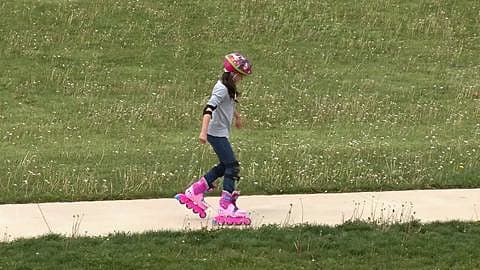 Inline Skating, Subject 2, Slow Motion
