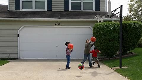 Basketball Shot, Subject 2, Slow Motion