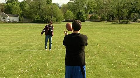 Overarm Throw, Rear View 1