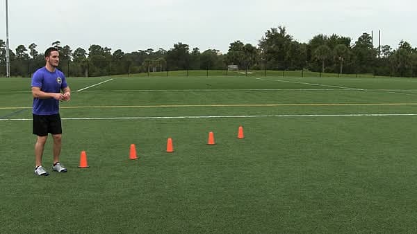 Cone or Bag Jump and Sprint