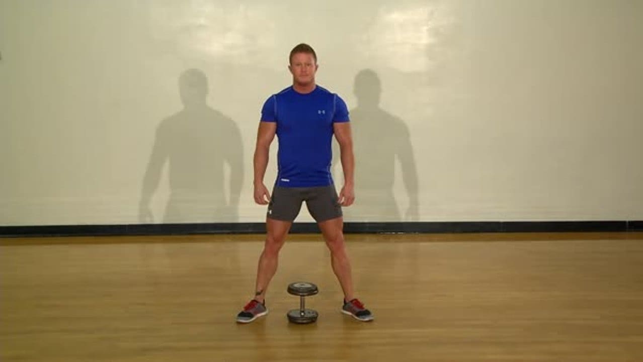 Sumo Squat With Dumbbell or Kettlebell