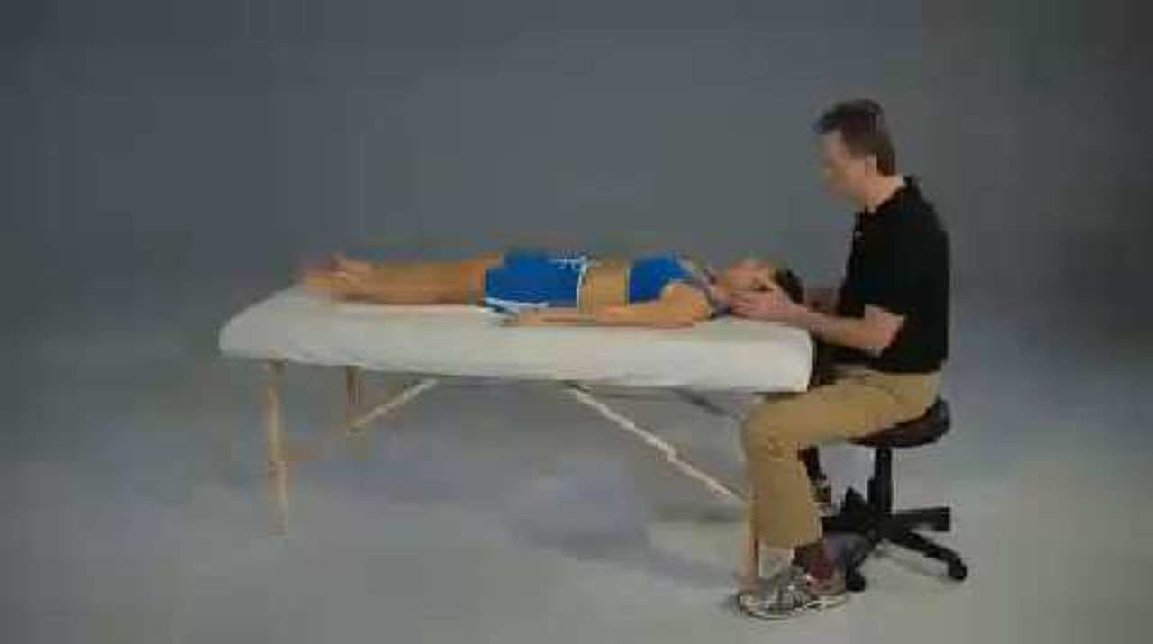 Sternocleidomastoid Partner Stretch, Supine