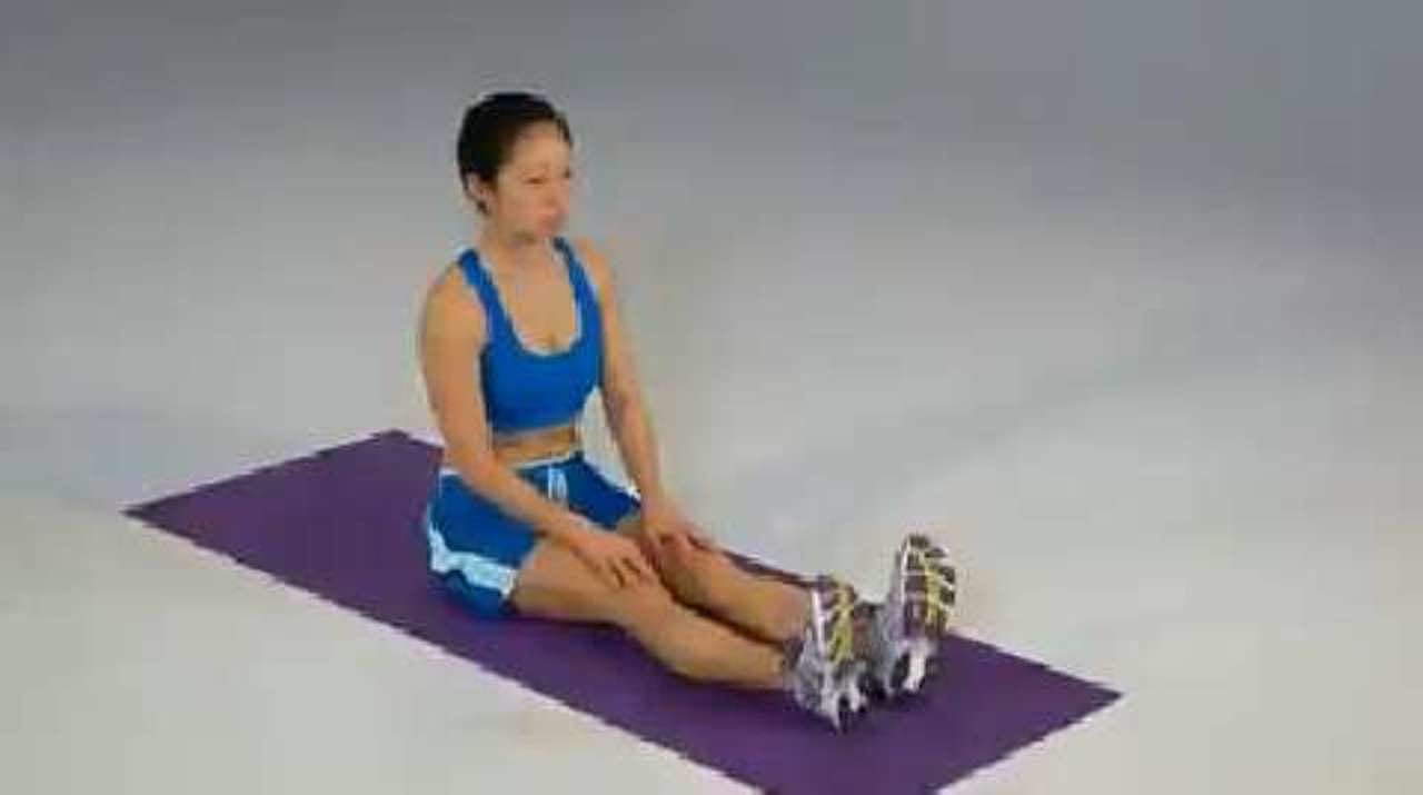 Soleus Self-Stretch, Sitting
