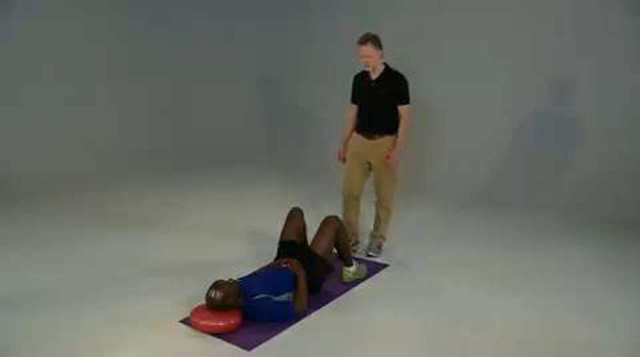 Hip Adductors Partner Stretch, Supine on a Mat