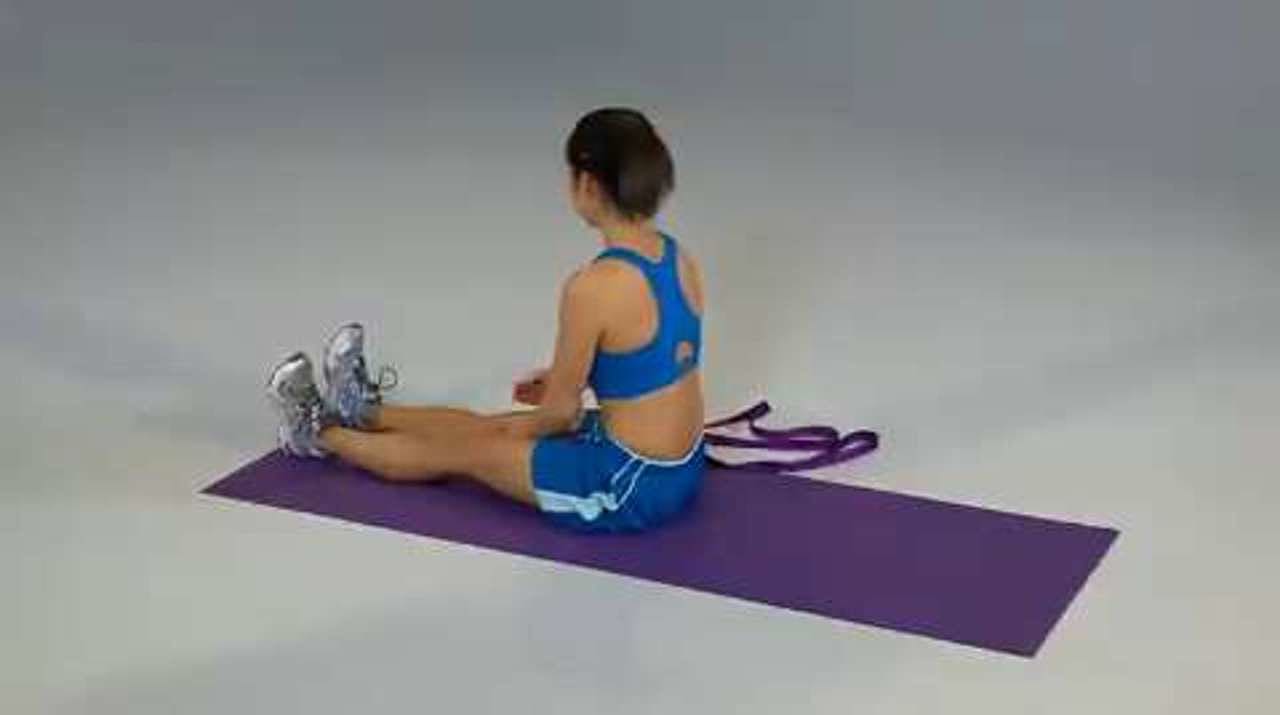 Hamstrings Self-Stretch, Supine With Stretching Strap