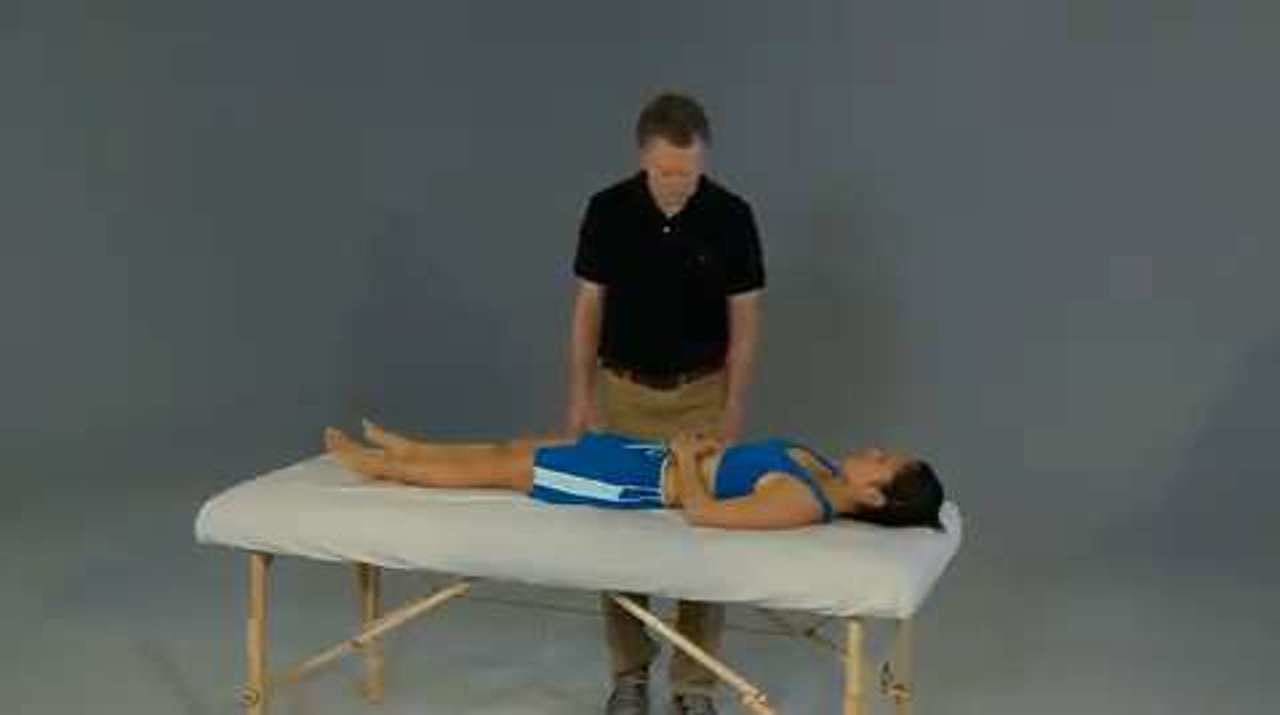 Hamstrings Partner Stretch, Supine With Bent Knee