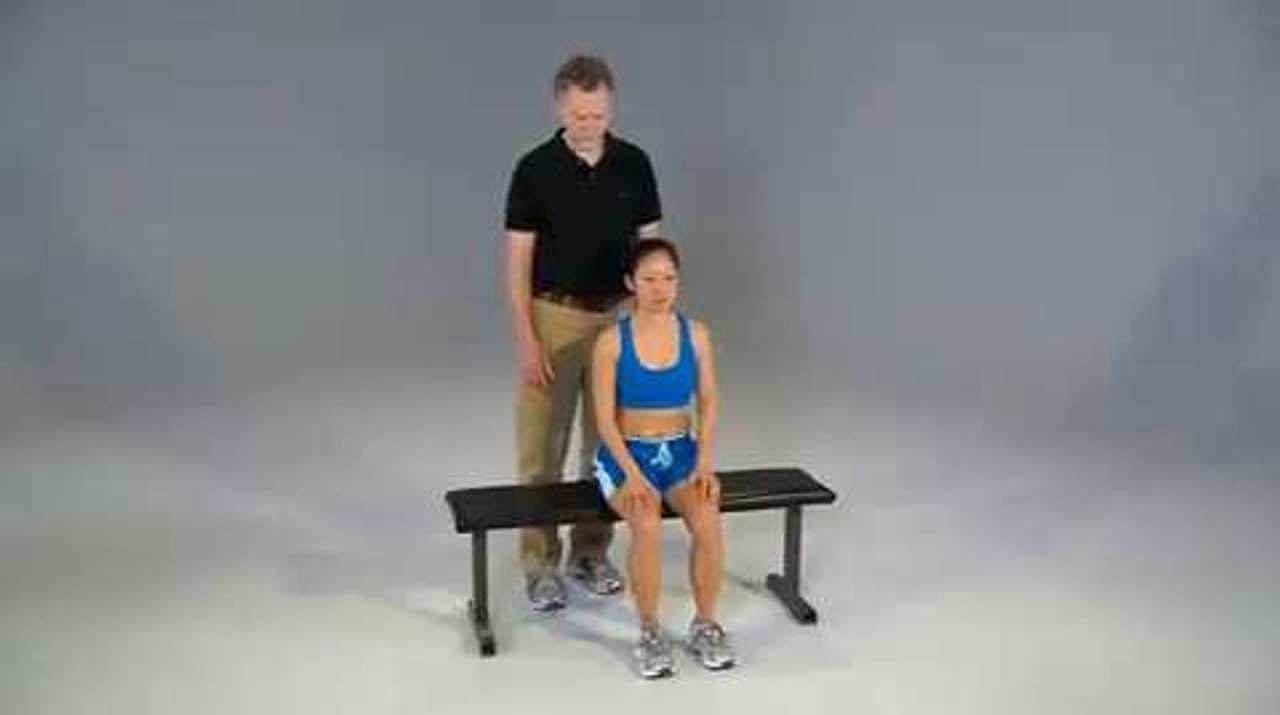 Triceps Partner Stretch, Seated