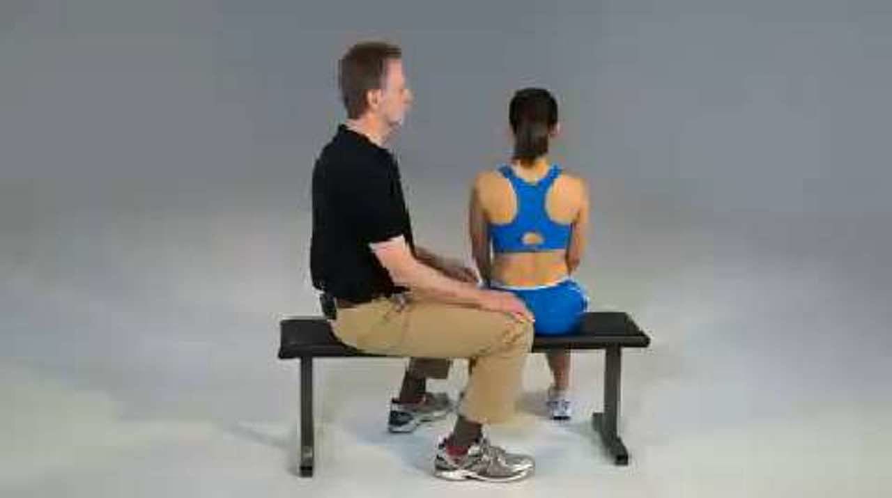 Supraspinatus Partner Stretch, Seated