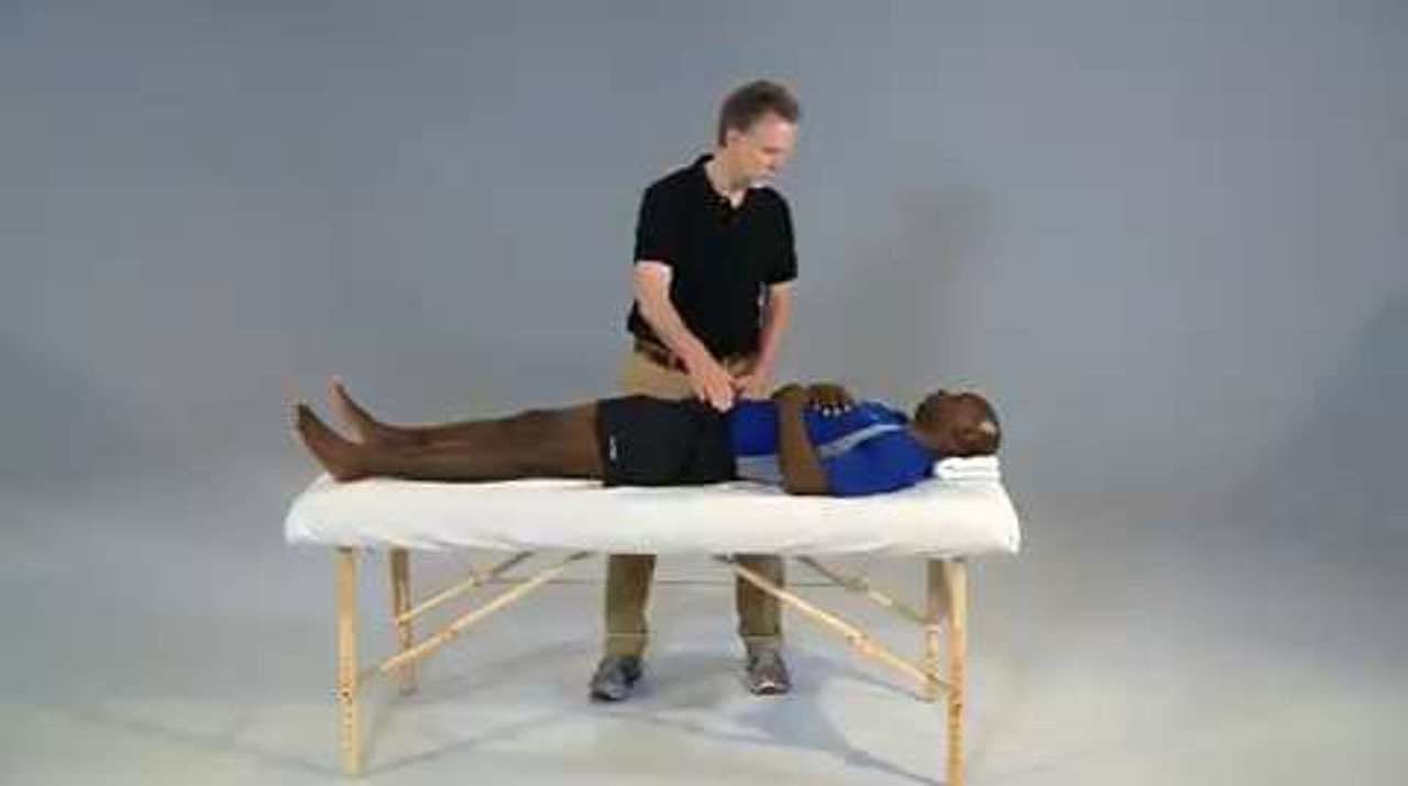 Soccer Kick Partner Stretch (Flexion End of D1)