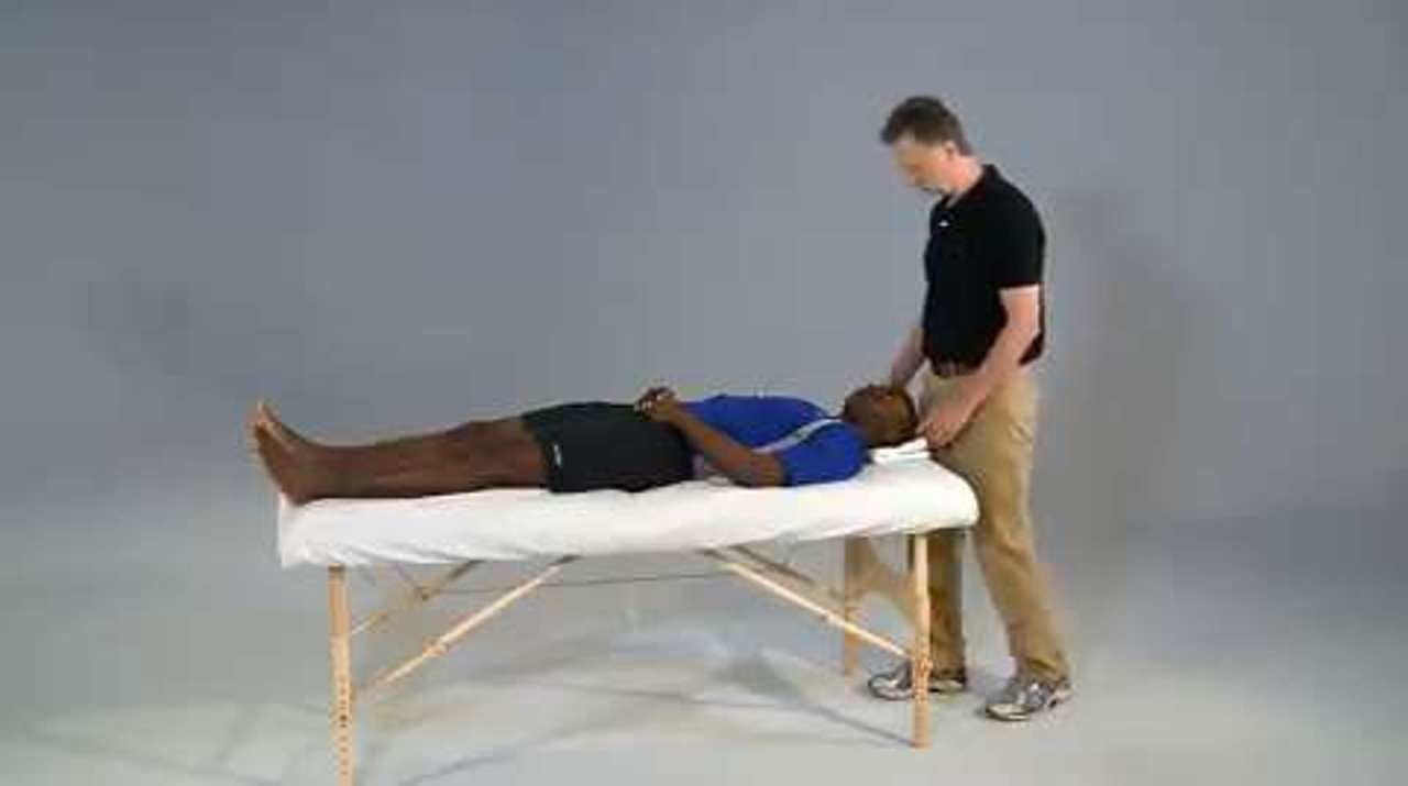Grab Seat Belt Partner Stretch (Flexion End of D1)