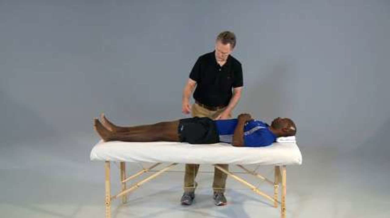 Snowplow Partner Stretch (Flexion End of D2)