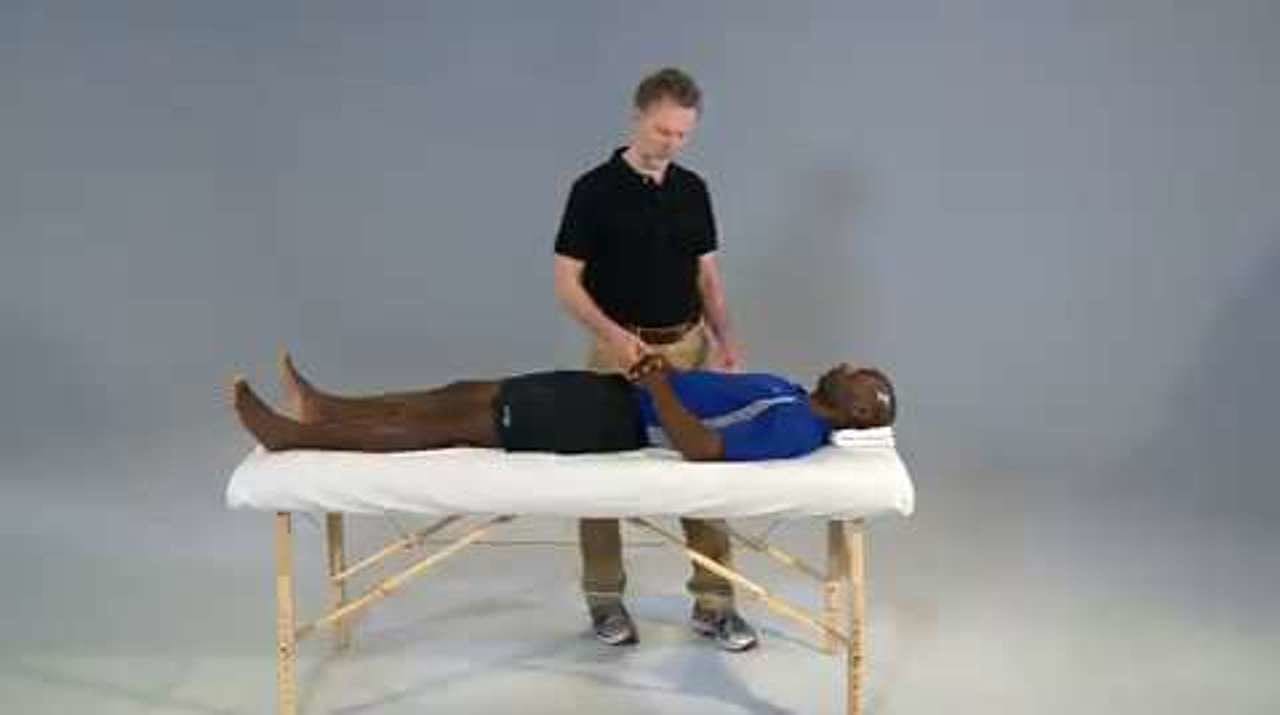 Forearm Pronators Partner Stretch, Supine
