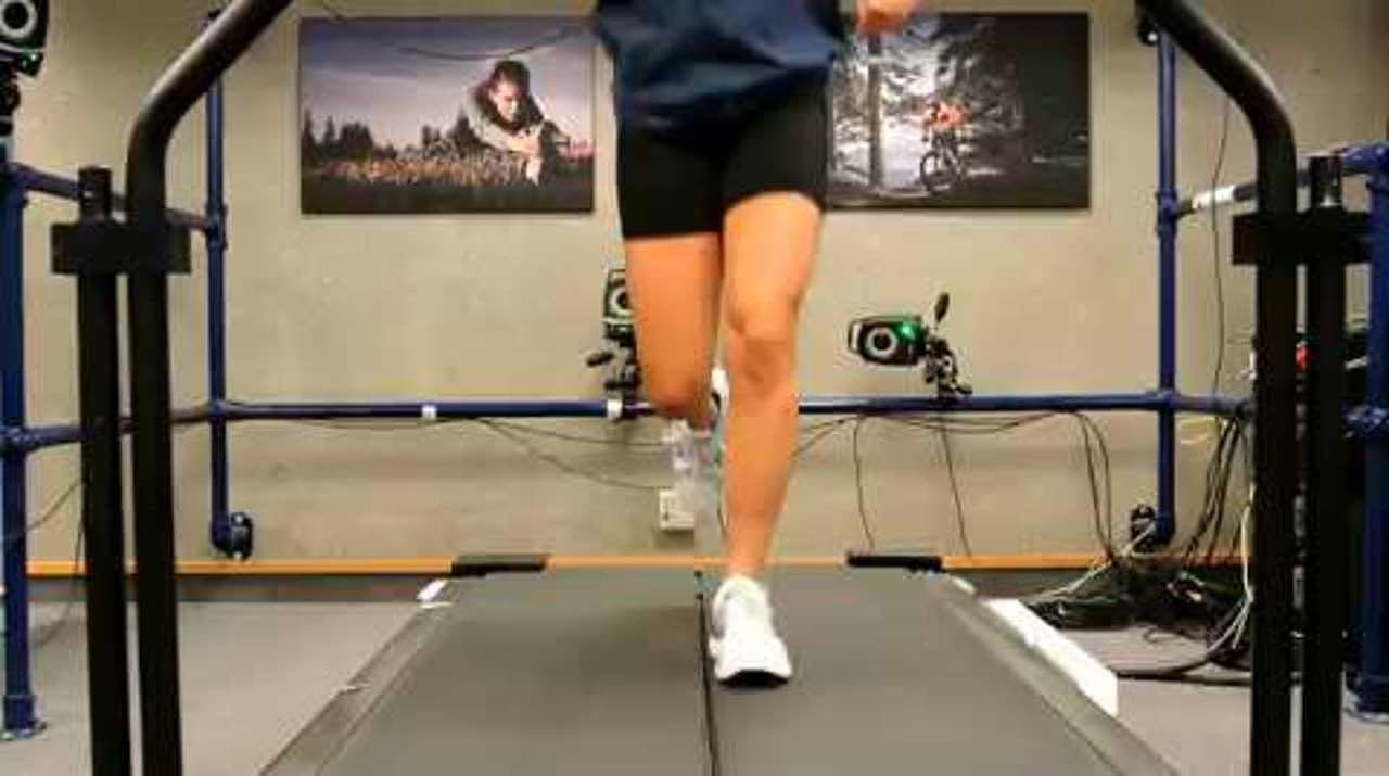 Typical foot mechanics, anterior view