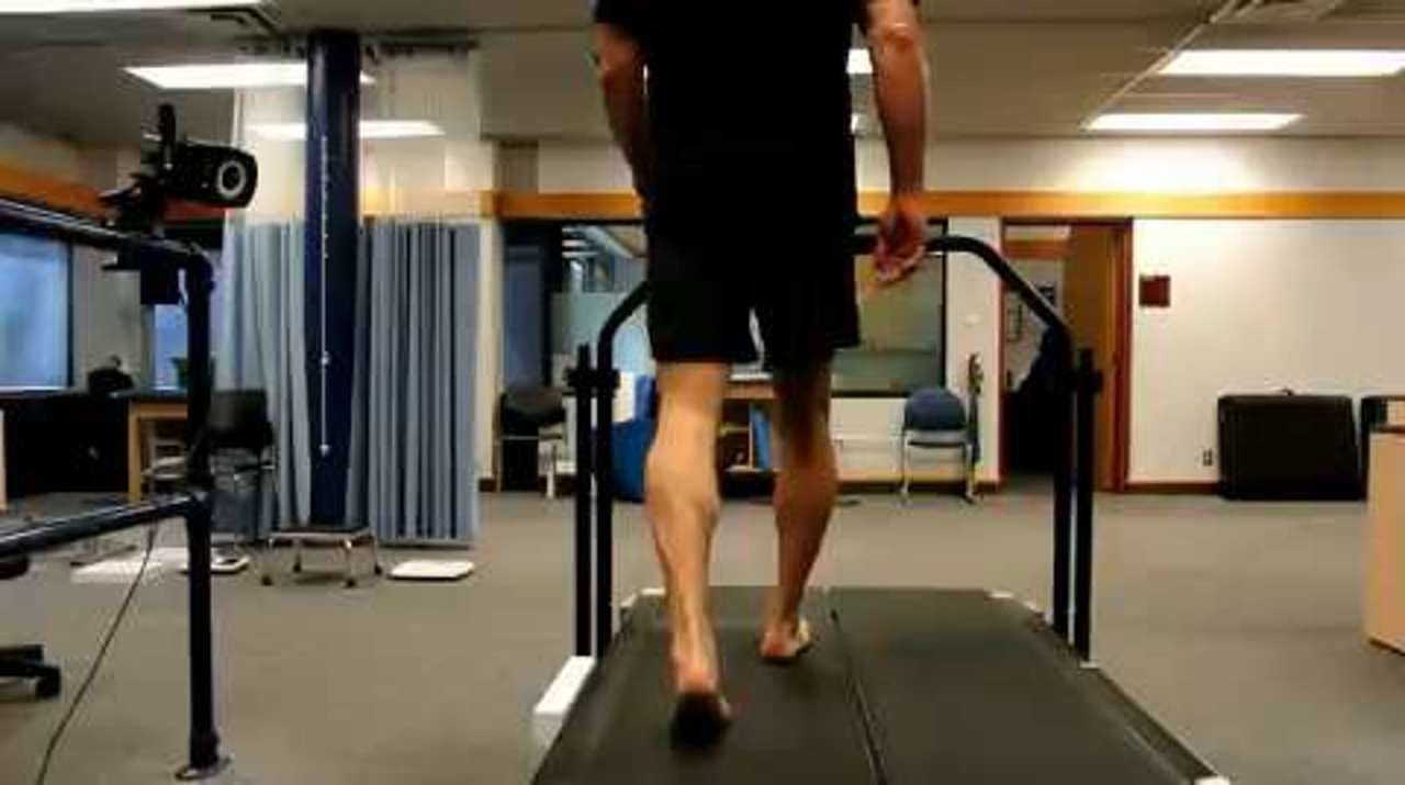 Reduced foot mechanics, bare feet